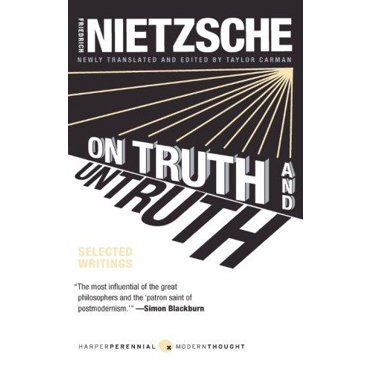 Sur la Vérité et le Mensonge de Nietzsche, Friedrich Wilhelm/Carman, Taylor