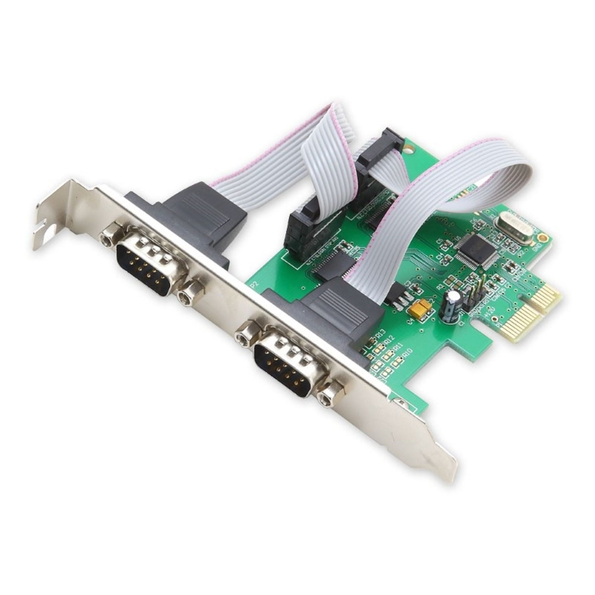 IOCrest PCIe 2x Port Serial DB9 Card WCH CH382 Chipset with Low Profile ...