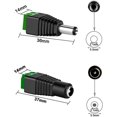 thumbnail image 2 of 15 pares de conectores macho hembra CC de 12 V/24 V 2,1 x 5,5 mm, para CCTV coaxial Cat5 Cat6, 2 of 5