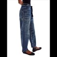 thumbnail image 2 of Pantalones Vaqueros Holgados de para Mujer, de Tiro Bajo, con Parches y Pernera y Bolsillos. Salpicaduras de Tinta M, 2 of 9