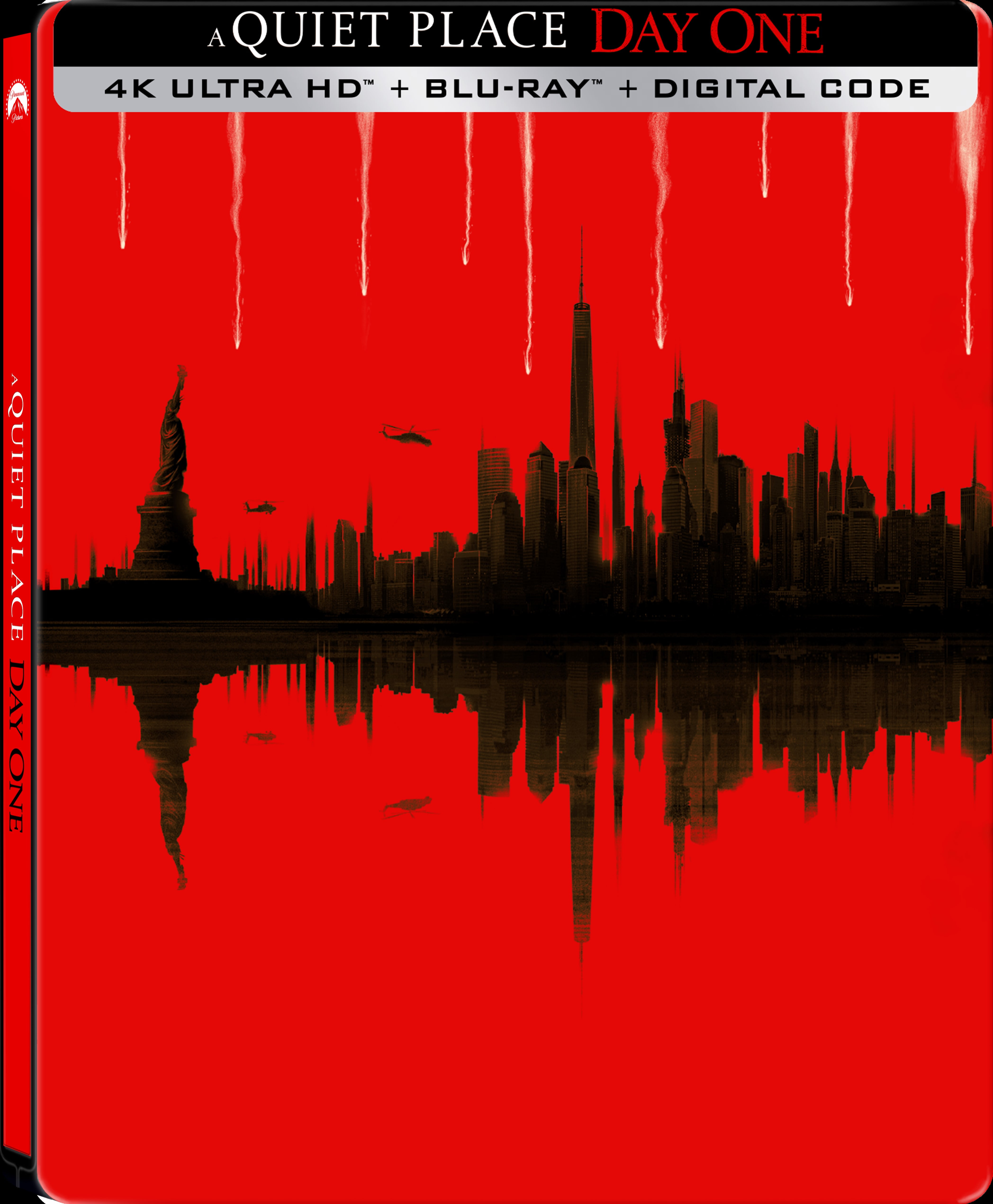 A Quiet Place: Day One (Steelbook) (Walmart Exclusive) (4K Ultra HD + Blu-ray + Digital Copy)