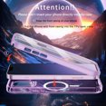 thumbnail image 6 of Allytechgroup iPhone 11 Pro Max Case with Screen Protector, Magnetic Back Cover Compatible with Magsafe Transparent Shockproof Drop Proof Phone Case for Apple iPhone 11 Pro Max, Lightpurple, 6 of 8