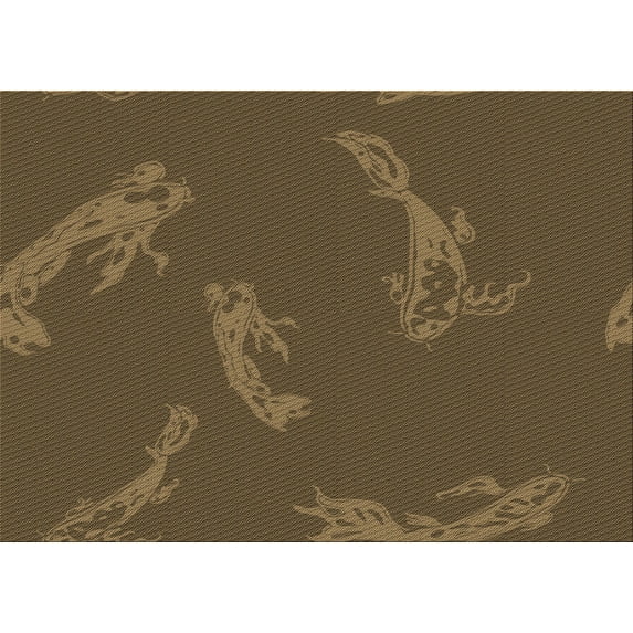 Ahgly Company Indoor Rectangle Patterned Bakers Brown Area Rugs, 7' x 9'