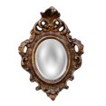thumbnail image 1 of Hickory Manor HM9730ET Small Shell Mirror - Et Gold, 1 of 1