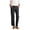 Black, variant on Wutalume Women's Casual Linen Pants, 7/8 Length Straight Wide Leg Comfy Trousers for Summer Spring,High Waisted, Ideal for Office and Daily,Army Green L