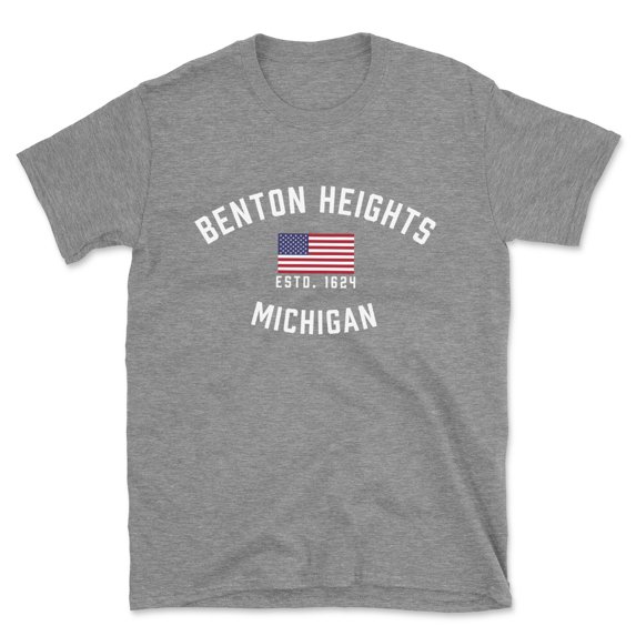 Benton Heights Michigan Patriot Men's Cotton T-Shirt