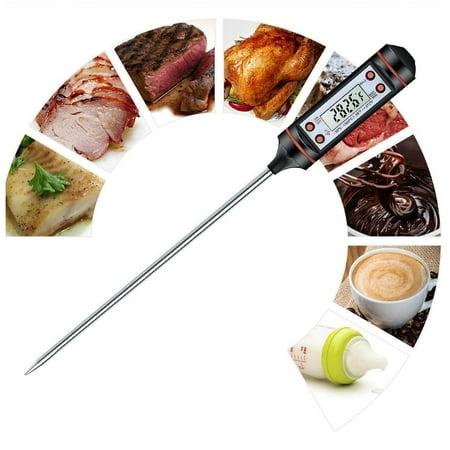 

LCD Food Thermometer Kitchen Cooking Baking Temperature Probe Probe Black
