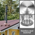 thumbnail image 2 of Stainless Steel Chimney Cap Outdoor Rain Protection for Chimneys and Stove Flues Silver 10 x 10 Inches, 2 of 5