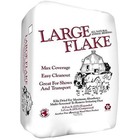 American Wood 25504 Fibers Flake Large Shaved Wood Bedding