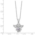 thumbnail image 5 of Auriga Fine Jewelry 925 Sterling Silver CZ June Birthstone Angel Ash Holder 18inch Necklace for Women, 5 of 6
