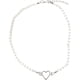 thumbnail image 2 of Collar de perlas, collar de corazón de amor, gargantilla, cadena de clavícula para mujeres y niñas, 2 of 6
