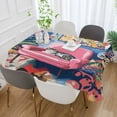 thumbnail image 2 of Yayeee Tablecloths 60" x 90" Rectangle Wrinkle Resistant Party Table Cover, Art Cat, 2 of 8