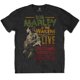 thumbnail image 1 of Bob Marley - Camiseta Rastaman Vibration Tour 1976 de Algodón para Adultos Unisex (Negro), 1 of 2