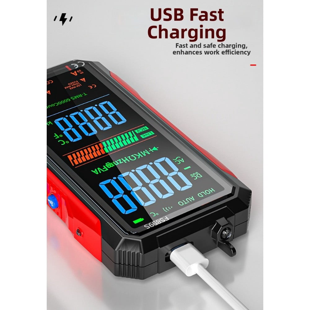 FS899S Digital Multimeter for Rechargeable for RMS - Voltage Current Capacitance