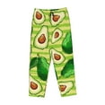 thumbnail image 4 of Balery Avocado Green Striped print Women's Pajama Pants,Ultra Lightweight Pjs,Lounge Pant-Medium, 4 of 9