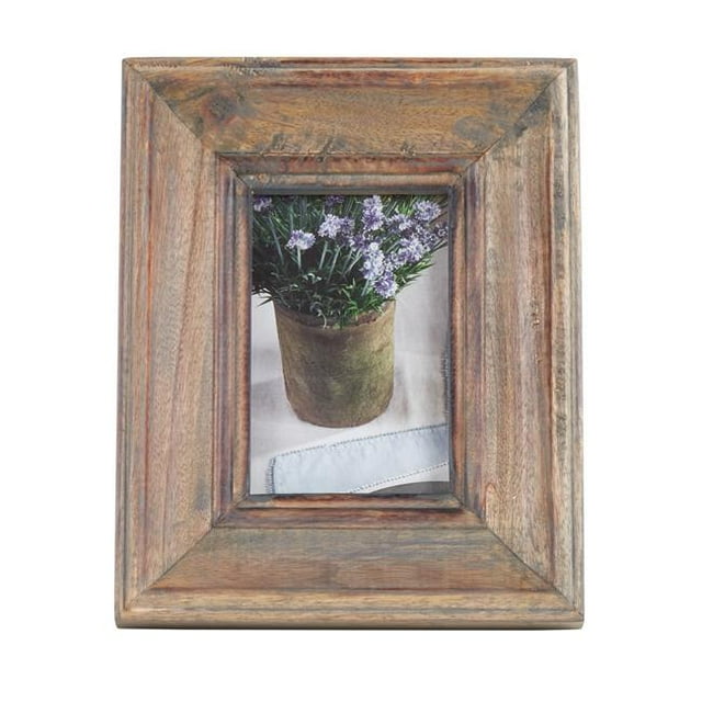 Saro Lifestyle PF285.N46 4 x 6 in. Distressed Bone Picture Frame, Natural