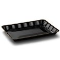 thumbnail image 6 of Plastic Serving Trays 9" X 13" Rectangle Serving Platters 4-Pack Black and Gold Rim Party Tray Durable Serving Platter - Disposable Serving Food Tray - Rectangular Cake Fruit Cookie Tray Posh Setting, 6 of 7