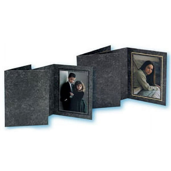 TAP Photo Folder Frame Avanti Black/Gold 4x6 - 25 pack