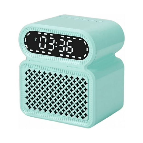 FM Clock Radio with Bluetooth Speaker, Wake to Alarm or Radio, Easy to Read LED White Display, Simple to Use, Easy to Read(Blue)