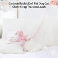 thumbnail image 1 of CBFFDC Pet Harness Leash Adjustable Wear resistant Cartoon Rabbit Pet Dog Traction Rope Set Pet Harness Leash, 1 of 6