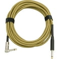thumbnail image 2 of Musician's Gear Tweed Right Angle Instrument Cable Gold 20 ft., 2 of 2