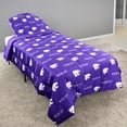 thumbnail image 3 of Kansas State Wildcats 3 Pc Reversible Cotton Comforter Set, 1 Comforter, 2 Shams, Full, 3 of 6