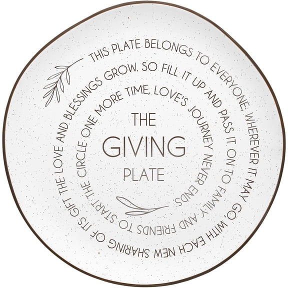 Pavilion Gift Company - The Giving Plate - 10.5" Ceramic Plate