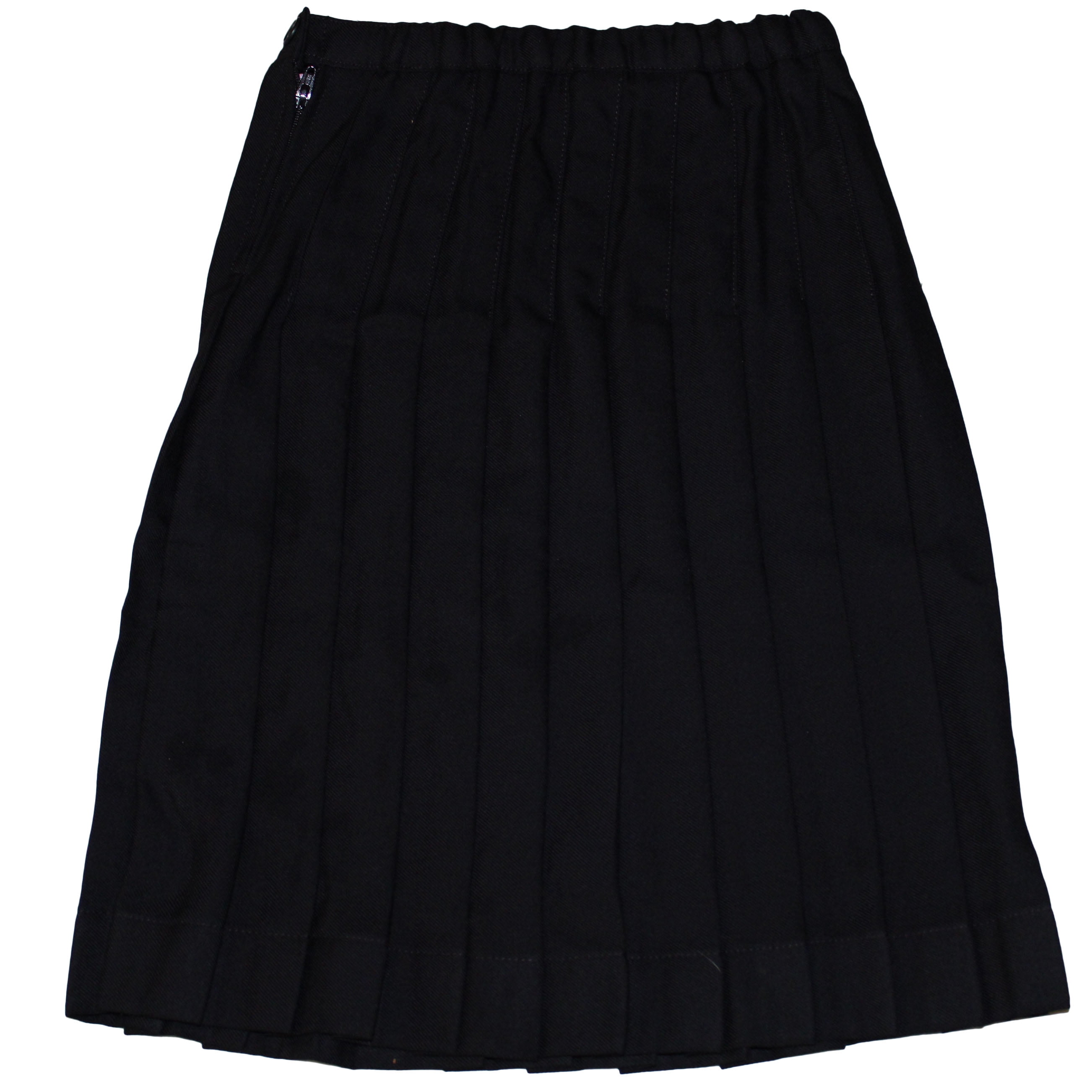 Lands End School Uniform Little Girls Size 4, Long Pleated Skirt, Black