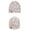 Khaki, variant on Baseball Caps Base for Winter Warmth Wool Knitted Hats Fashionable Hemming Hat for Women Versatile Casual Headwear for Everyday Use Black