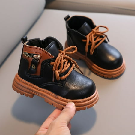 

Hunpta Boot For Toddler Boys And Girls Booties Little Kid Shoes Short Boots Casual Ankle Boots