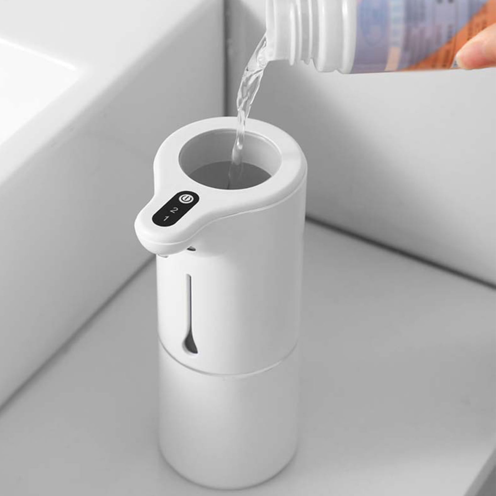 Automatic Foaming Soap Dispenser, Electric Foam Hand Soap Dispenser, USB Rechargeable Touchless for Bathroom Countertop, Kitchen