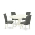 thumbnail image 2 of East West Furniture Dining Room Set Linen White, AVDR5-LWH-07, 2 of 6