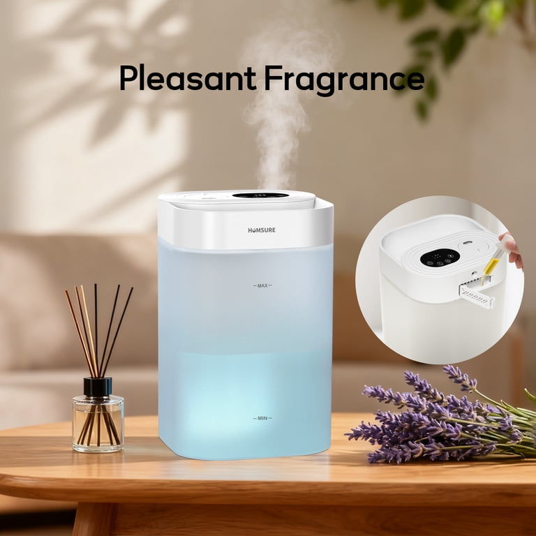 HUMSURE Bedroom Humidifier, 4.5L Cool Mist Floating for Household