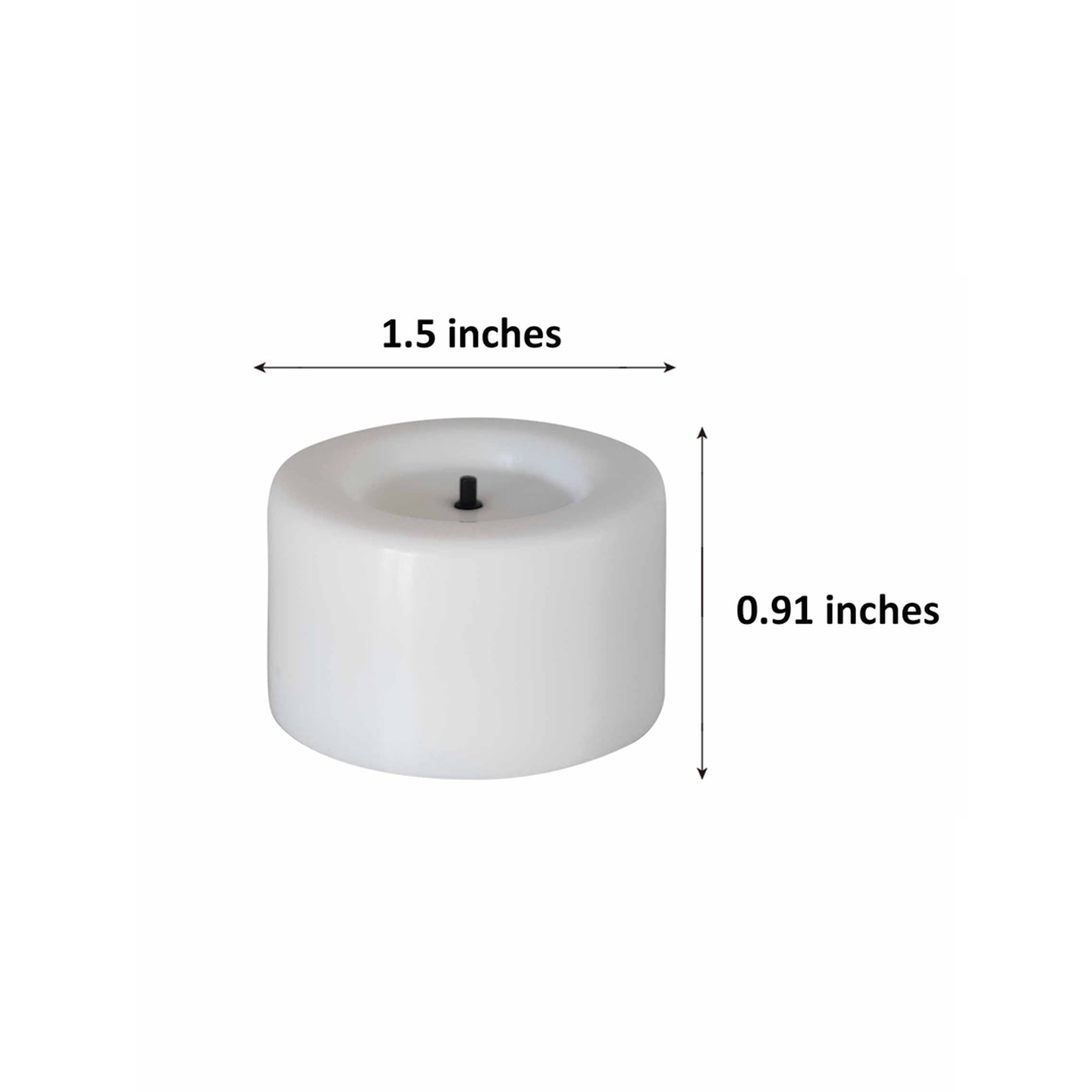 (3 pack) Mainstays Unscented Led Tealights Flameless Candles, White, 4.60", 0.18 lb
