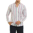 thumbnail image 1 of Camisa Casual Para Caballero Cómoda A Rayas Porto Blanco, 1 of 8