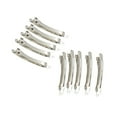 thumbnail image 4 of facefd 10 Pcs Pinces à Cheveux Style Français Argent Barrettes Nœuds DIY 10cm, 4 of 5