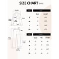 thumbnail image 5 of MecTo Sleepwear Notch Collar Full‑Button Front Placket with Chest Pocket, Pajamas Set (Women's), 5 of 8