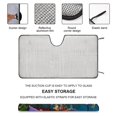 thumbnail image 3 of Encanto Windshield Sun Shade, Front Foldable Windshield Sunshade, Car Sun Shade Windshield Blocks UV Rays, Keep Car Interior Cool 55"x30", 3 of 8