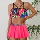 thumbnail image 1 of WILLBEST Trajes de Baño Mujer Con Falda Trajes de Baño Tankini Para Mujer Traje de Baño de Dos Piezas Con Tiras Tops Con Pantalones Cortos Traje de Baño de Playa Sexy de Talla Grande 1095, 1 of 8