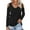 Black, variant on MEICHEN Spring and Summer Women's Clothing Color Cotton Fashion Solid Color Strapless Long Sleeved T Shirt