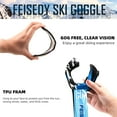 thumbnail image 5 of FEISEDY Ski Goggles, OTG Snow Sport Goggles for Adult Youth, Anti-Fog UV400 Protection Bendable Dual-Lenses B2961, 5 of 14