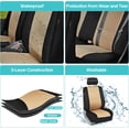 thumbnail image 6 of FH Group Waterproof Neoprene Car Seat Covers Front Set – Universal Fit Front Seat Cover with Storage Pockets, Compatible Automotive Seat Covers for Cars, SUVs & Vans, Beige, 6 of 17