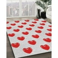 thumbnail image 2 of Ahgly Company Indoor Square Patterned Cherry Red Novelty Area Rugs, 8' Square, 2 of 6