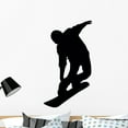 thumbnail image 1 of Snowboarding Silhouette Wall Decal by Wallmonkeys Peel and Stick Graphic (36 in H x 20 in W) WM200293, 1 of 4