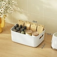 thumbnail image 3 of Bin Organizador de Plástico, Espacio Multifuncional Para Ahorrar Buena Protección Cesta de ALMACENAMIENTO ABIERTO PARA BOCADILLOS DE COSMÉTICOS PAPELERÍA, 3 of 7