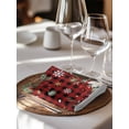 thumbnail image 6 of Merry Christmas Plaid Cloth Napkins Set of 4 Reusable Dinner Napkins, Checkered Xmas Tree Snowflake Poinsettia Cocktail Napkin Washable Table Napkins for Wedding/Holiday Party/Baby Shower 20"x20", 6 of 7