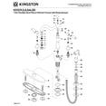 thumbnail image 2 of Kingston Brass Heritage Double Handle Kitchen Faucet With Side Sprayer, 2 of 3
