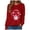 Red, variant on vigerkar Valentines Sweatshirt Women Gnomes Shirts Love Heart Sweater Crewneck Long Sleeve Pullover Tops (Hot Pink, XXL)