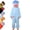 Blue, variant on Silly Monster Costume Pajamas (2-Piece Set) - Soft Yellow Plush Big Mouth Onesie with Large Comb Prop for Halloween Party Size: M