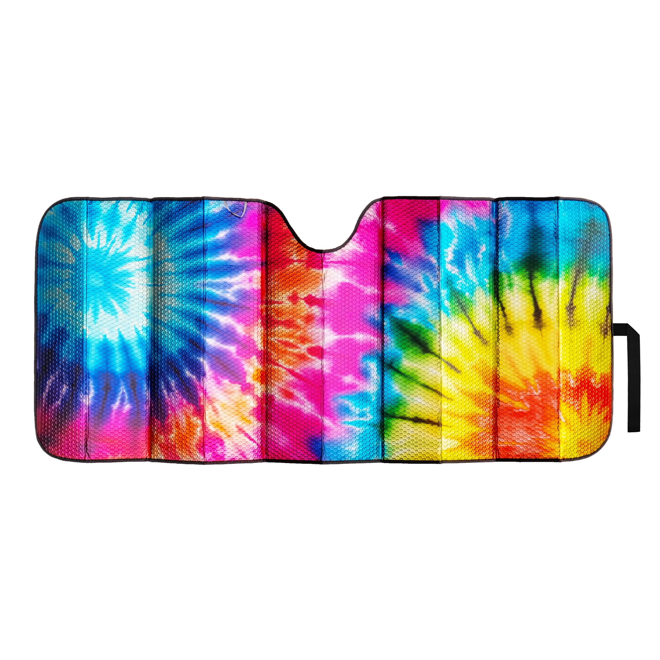 Auto Drive Holographic Black Accordion Sunshade, 63 x 28.5 inches